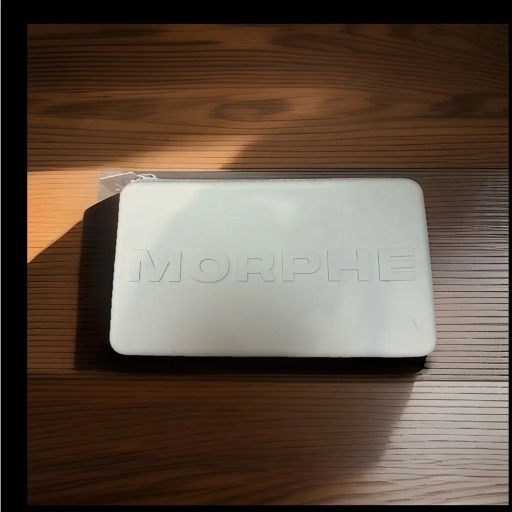 Morphe White and Black Zip Makeup Case